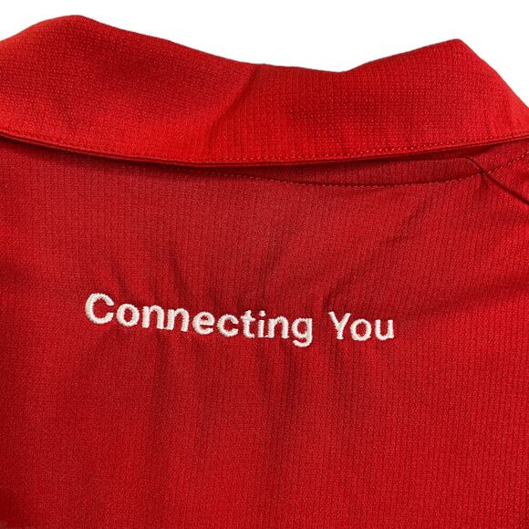 Nike Golf Women's Polo Shirt Dri-Fit Red Short Sleeve NBC Connecticut Logo Sz S - Picture 6 of 10